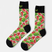 Watermelon Slice Pattern Socken (Linkes Detail)