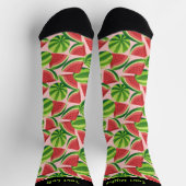 Watermelon Slice Pattern Socken (Oben)