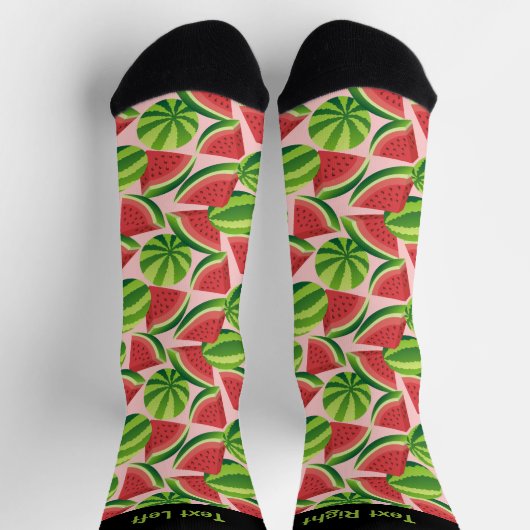 Watermelon Slice Pattern Socken (Oben)