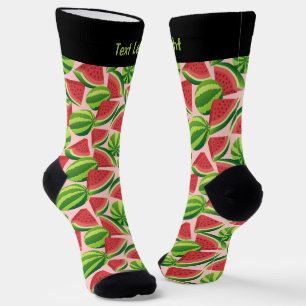Watermelon Slice Pattern Socken