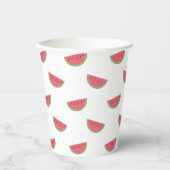 Watermelon Slice Pattern Sommer Party Papier Cups Pappbecher (Vorderseite)