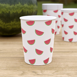 Watermelon Slice Pattern Sommer Party Papier Cups Pappbecher