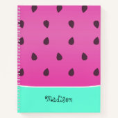 Watermelon Slice | Personalisiertes SpiralNotebook Notizblock (Vorderseite)