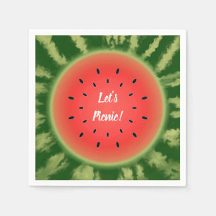 Watermelon Slice Picnic Serviette