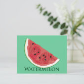 Watermelon Slice Postkarte (Stehend Vorderseite)