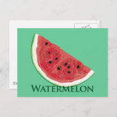 Watermelon Slice Postkarte (Vorne/Hinten)