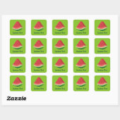 Watermelon Slice Quadratischer Aufkleber (Blatt)