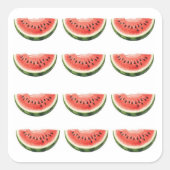 Watermelon Slice Quadratischer Aufkleber (Vorderseite)
