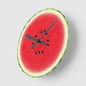 Watermelon Slice Runde Wanduhr (Winkel)