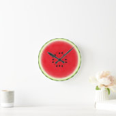 Watermelon Slice Runde Wanduhr (Zuhause)