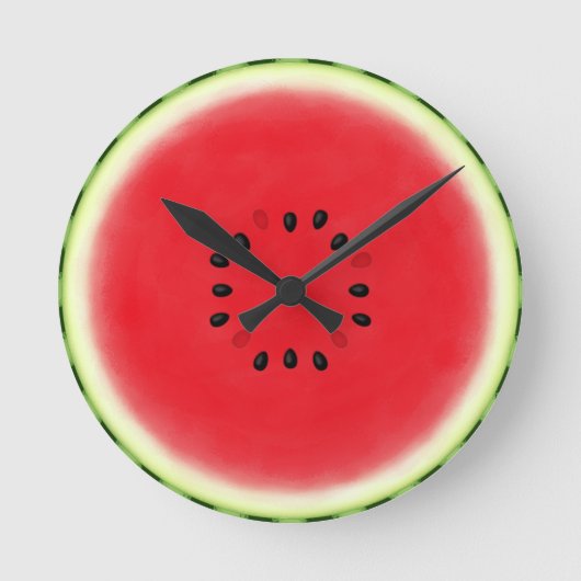 Watermelon Slice Runde Wanduhr (Vorderseite)
