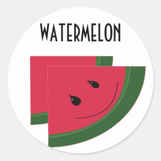 Watermelon Slice Runder Aufkleber (Vorderseite)