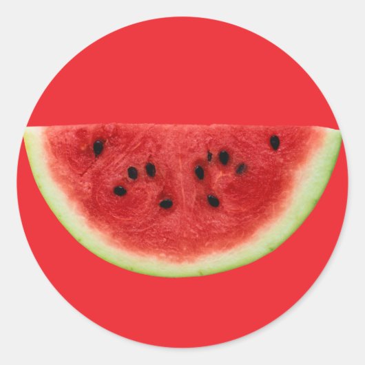 Watermelon Slice Runder Aufkleber (Vorderseite)