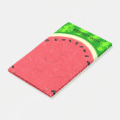 Watermelon Slice Sommer Früchte mit Rind Post-it Klebezettel (angewinkelt)
