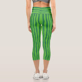 Watermelon Slice Sommer helle Früchte Capri Leggings (Rückseite)