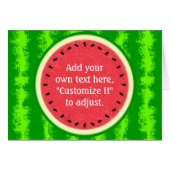 Watermelon Slice Sommer Obst Personalisiert (Vorderseite (Horizontal))