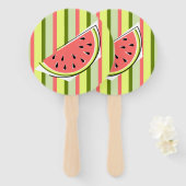 Watermelon Slice Stripe Classic Fächer (Vorne und Hinten)