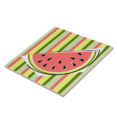 Watermelon Slice Stripe Classic Fliese (Seite)