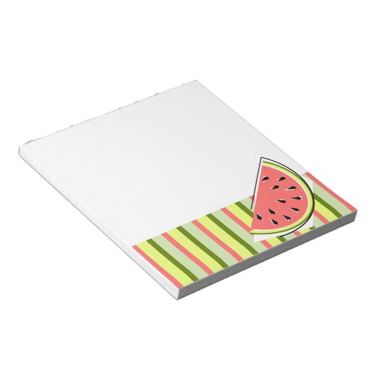 Watermelon Slice Stripe Classic Notizblock (angewinkelt)