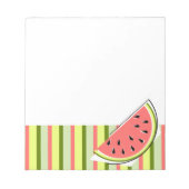 Watermelon Slice Stripe Classic Notizblock (Vorderseite)