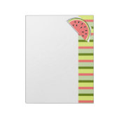Watermelon Slice Stripe Classic Notizblock (Rotiert)