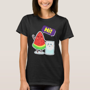 Watermelon Slice Sugar Sprichwort Hi Summer T-Shirt