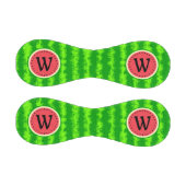 Watermelon Slice Summer Fruit mit Rind Monogram Baseball (Paneele)