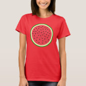 Watermelon Slice Summer Fruit T-Shirt (Vorderseite)
