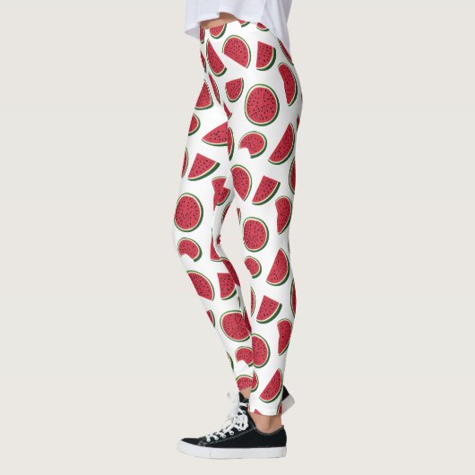 Watermelon Slice Summer Pattern Leggings (Links)