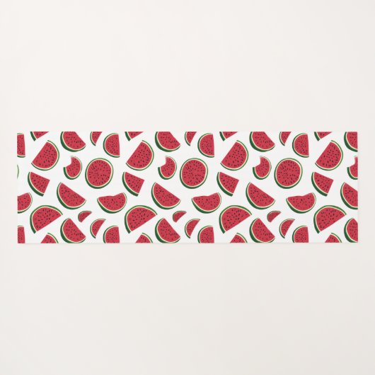 Watermelon Slice Summer Pattern Yogamatte (Rückseite (Horizontal))