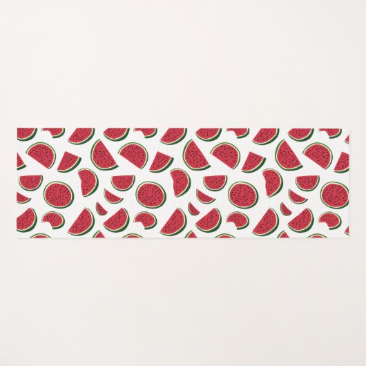 Watermelon Slice Summer Pattern Yogamatte (Vorderseite (Horizontal))