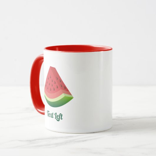 Watermelon Slice Tasse (Vorderseite Links)
