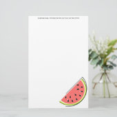 Watermelon Slice Text Briefpapier (Stehend Vorderseite)