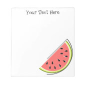 Watermelon Slice Text Notizblock (Vorderseite)