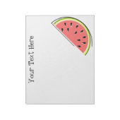 Watermelon Slice Text Notizblock (Rotiert)