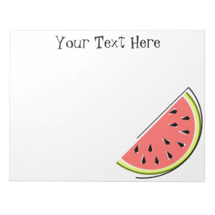 Watermelon Slice Text Notizblock