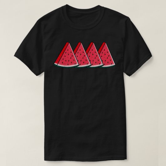Watermelon Slices Melon Summer Vacation Fru T-Shirt (Design vorne)
