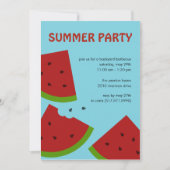 Watermelon Slices Sommer-Party Einladung (Vorderseite)
