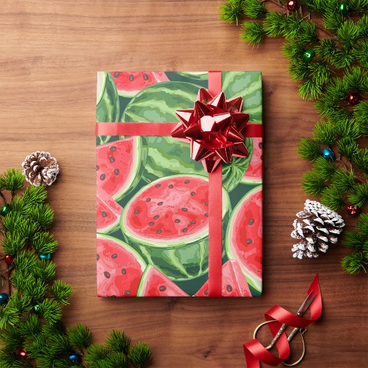 Watermelon Slices Wrapping Paper Geschenkpapier