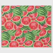 Watermelon Slices Wrapping Paper Geschenkpapier (Flach)