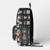 Watermelon Sloth Pattern Bedruckter Rucksack (Rechts)