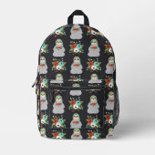 Watermelon Sloth Pattern Bedruckter Rucksack (Vorderseite)