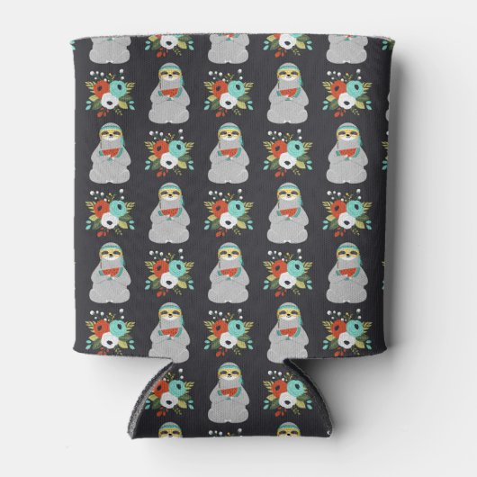 Watermelon Sloth Pattern Dosenkühler (Vorderseite)