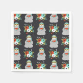 Watermelon Sloth Pattern Serviette (Vorderseite)