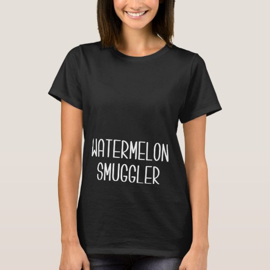 Watermelon Smuggler Maternity T - Shirt (Vorderseite)