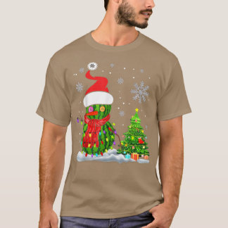 Watermelon Snowman Weihnachten Weihnachtsmannmütze T-Shirt