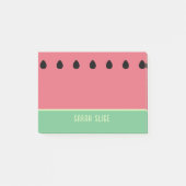 Watermelon Sommer Früchte Rosa und Grün Post-it Klebezettel (Vorderseite)