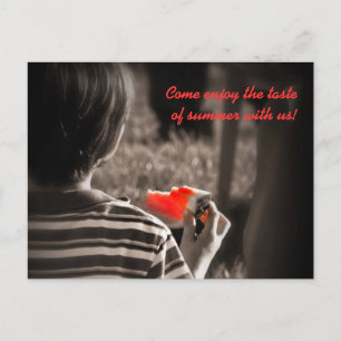 Watermelon Sommer-Party Einladung Postkarte