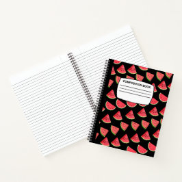 Watermelon Spiralkomposition Notebook Notizblock