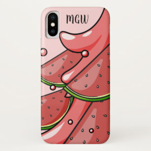 Watermelon Splash kundenspezifische monogramm Tele Case-Mate iPhone Hülle